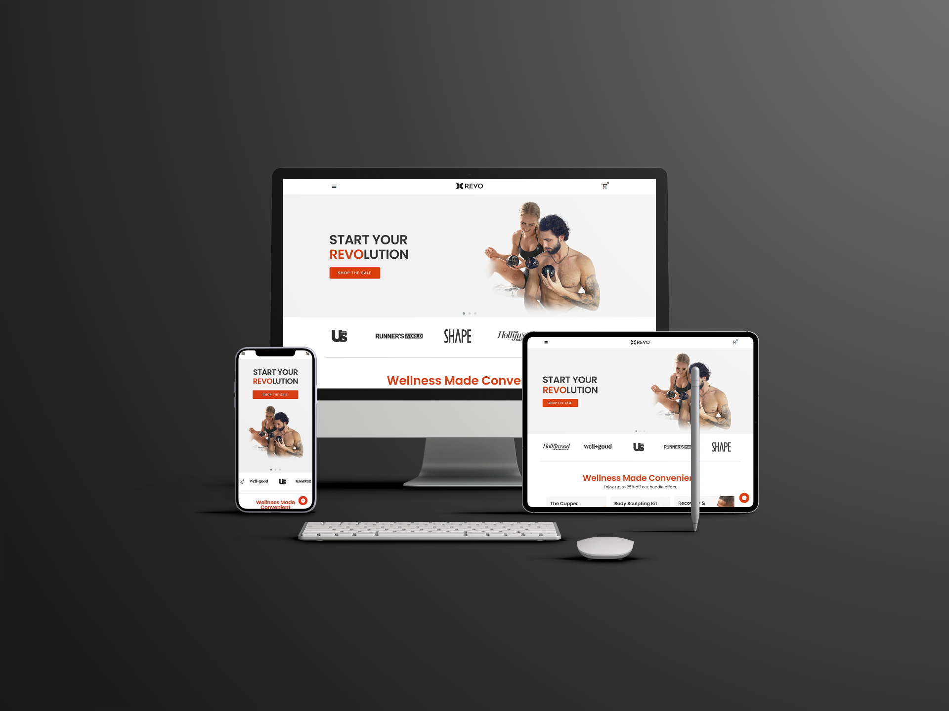 WordPress and WooCommerce enterprise store mockup